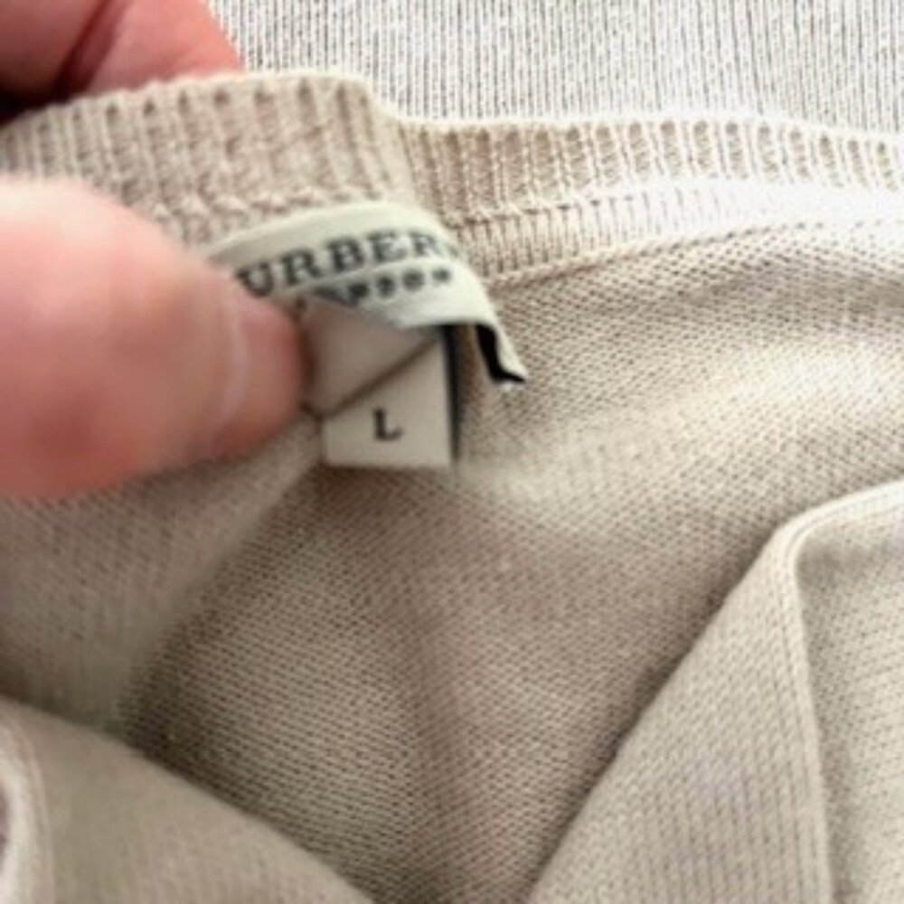 Burberry London 100% cotton Cardigan Sweater, Made in Italy - Picture 6 of 9